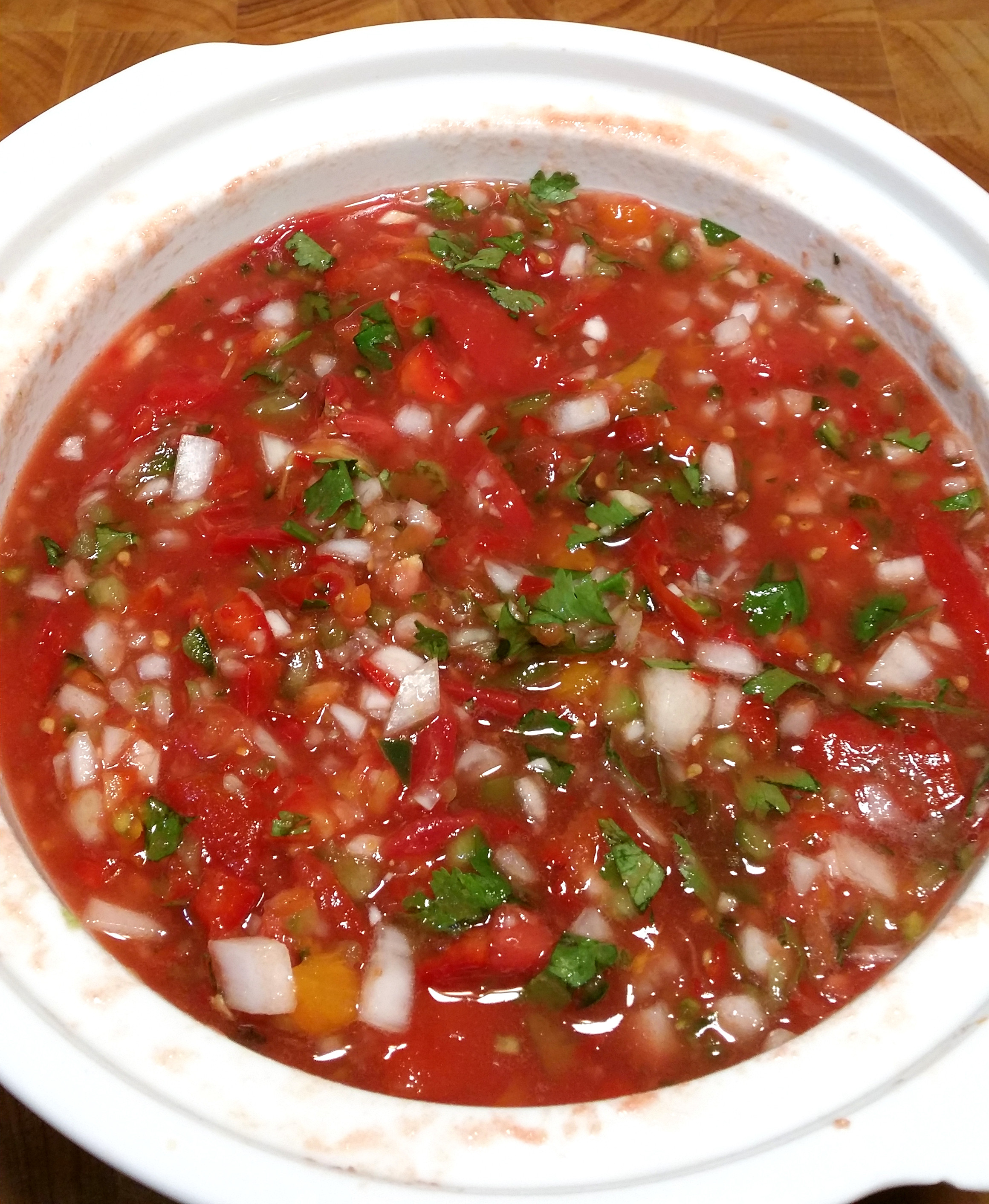 vat of salsa