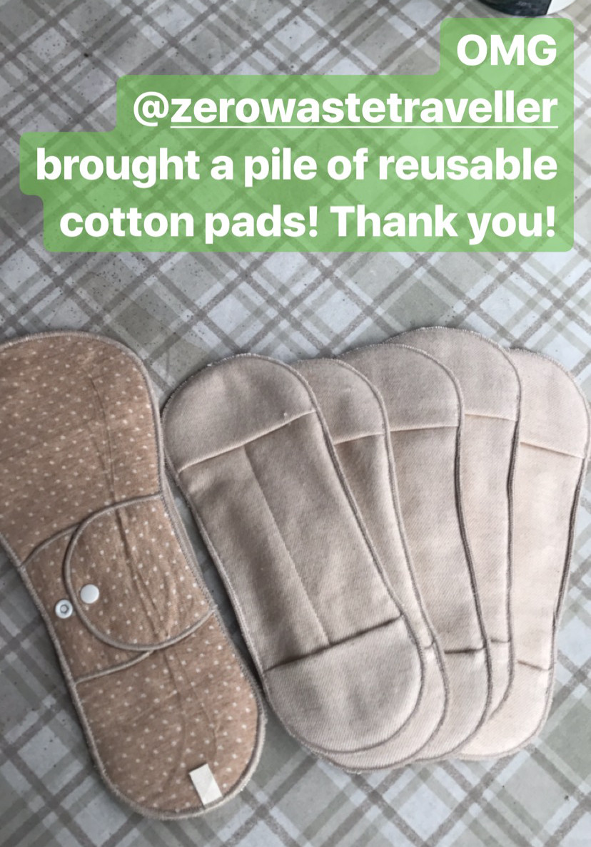 reusable organic cotton menstrual pads