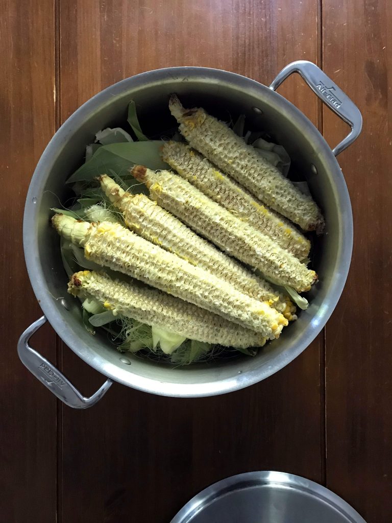 use all the parts of the corn for corn cob broth