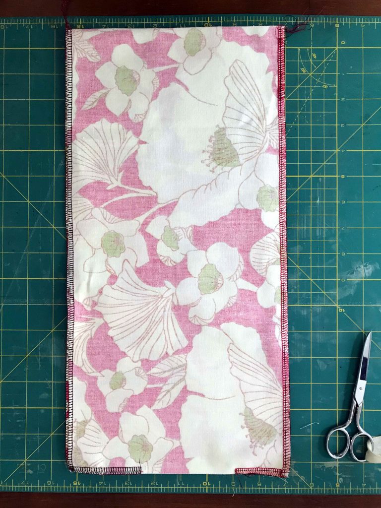 sewing a cloth utensil roll for reusable plastic-free utensils