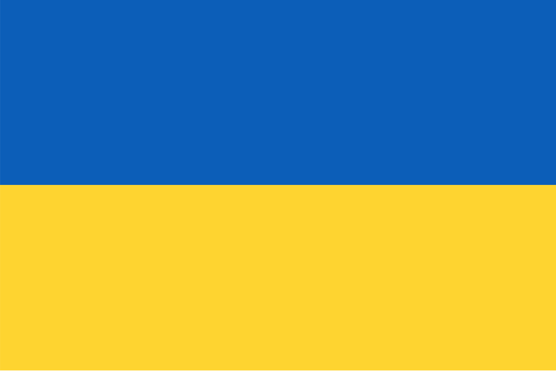 blue and yellow flag of Ukraine